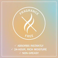 Lotion corporelle Olay, application fluide et absorption instantanée sans gras.