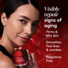 Ingrédients triple collagène dans la crème Regenerist pour jeunesse de la peau.