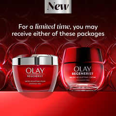 Olay Regenerist Crème Visage, texture luxueuse, soin raffermissant pour peau tendue.
