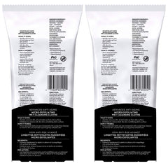 Close-up of OLAY Regenerist cloth texture showing micro-exfoliation for smoother skin