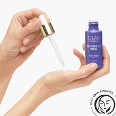 Texture légère Olay sans parfum, absorption rapide pour peau sans fini gras