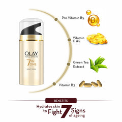 Olay Total Effects crème nuit – application facile pour une routine nocturne efficace.