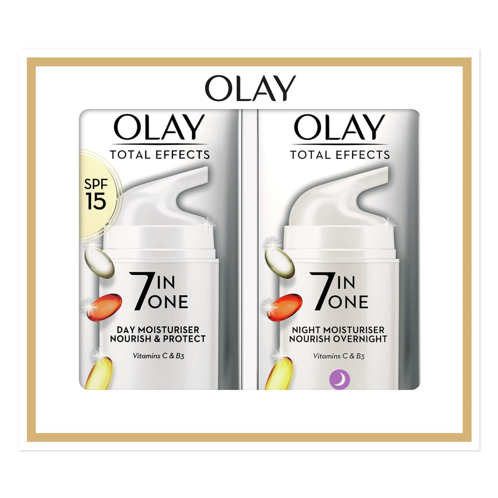 Olay Total Effects – crème de jour, flacon, hydratation légère et éclat durable.