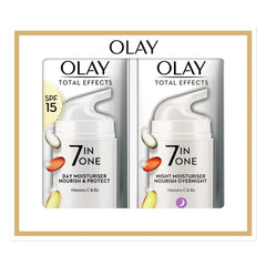 Olay Total Effects – crème de jour, flacon, hydratation légère et éclat durable.