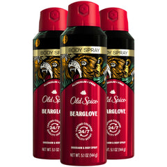 Old Spice Bearglove – bouteille en gros plan, parfum frais durable pour la journée.