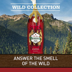 Old Spice Bearglove – emballage rouge, design dynamique rappelant l’énergie matinale.