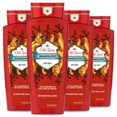 Old Spice Bearglove gel douche – bouteille rafraîchissante avec parfum pomme et agrumes.