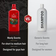 Bearglove Old Spice: texture crèmeuse visible sur la bouteille pour cheveux hydratés.