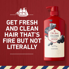 Arôme musclé bois et agrumes, Old Spice Charbon Shampoing pour homme, parfum durable.