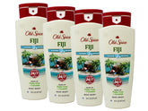 Old Spice gel douche homme Fresher Fiji avec bouteille, parfum frais idéal pour démarrer la journée.