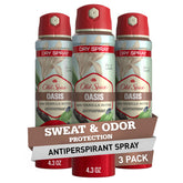 Flacon Old Spice Dry Spray: fraîcheur durable toute la journée.