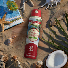 Old Spice Fiji Dry Spray: application facile pour une fraîcheur qui dure.