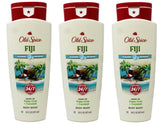 Old Spice Fiji pack trois gels douche, fraîcheur tropicale durable