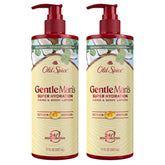 Old Spice Hand and Body Lotion bottle front view for all-day moisture.