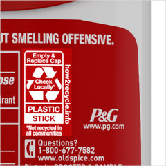 Old Spice High Endurance Original étiquette parfum originale, fraîcheur durable garantie.