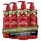 Old Spice lotion hydratation quotidienne pour les mains avec pompe pratique.