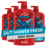 Gel douche Krakengard Old Spice, bouteille visible, propreté durable après chaque douche.