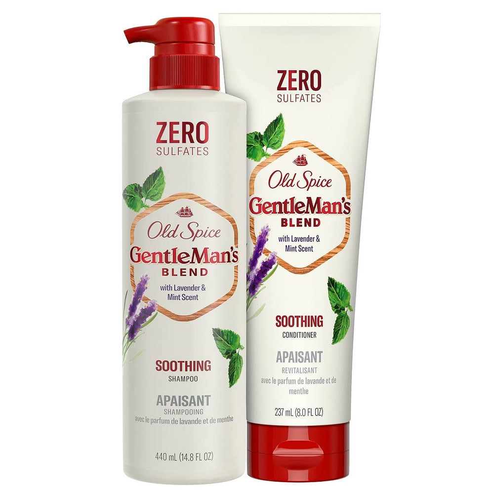 Old Spice Shampoing Lavande Menthe, bouteille, parfum frais et nettoyage en douceur.
