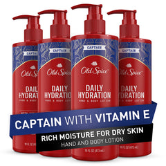 Old Spice Lotion Mains et Corps – hydratation quotidienne pour peau souple et confortable.