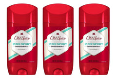 Old Spice Pure Sport déodorant homme — pack triple 3 oz, protection longue durée.