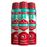 Old Spice Pure Sport Plus, bouteille en vue, parfum citron-lime frais et durable.