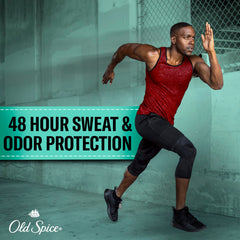 Old Spice Sweat Defense Soft Solid applying glide for smooth protection on skin.