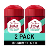 Old Spice Sweat Defense Soft Solid pack of 2 with lemon-lime scent for all-day freshness.