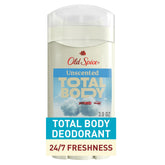 Old Spice Tout-Corps Déodorant emballage du stick, pratique et portable.