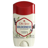 Old Spice Wilderness - Bouteille lavande sauvage offrant une fraîcheur durable pour l'extérieur.