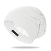 OLESILK bonnet en soie de mûrier pour la nuit, douceur nocturne et protection des cheveux.