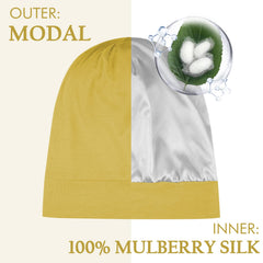OLESILK wrap cheveux en soie, enveloppe légère et réduction des frottements nocturnes.