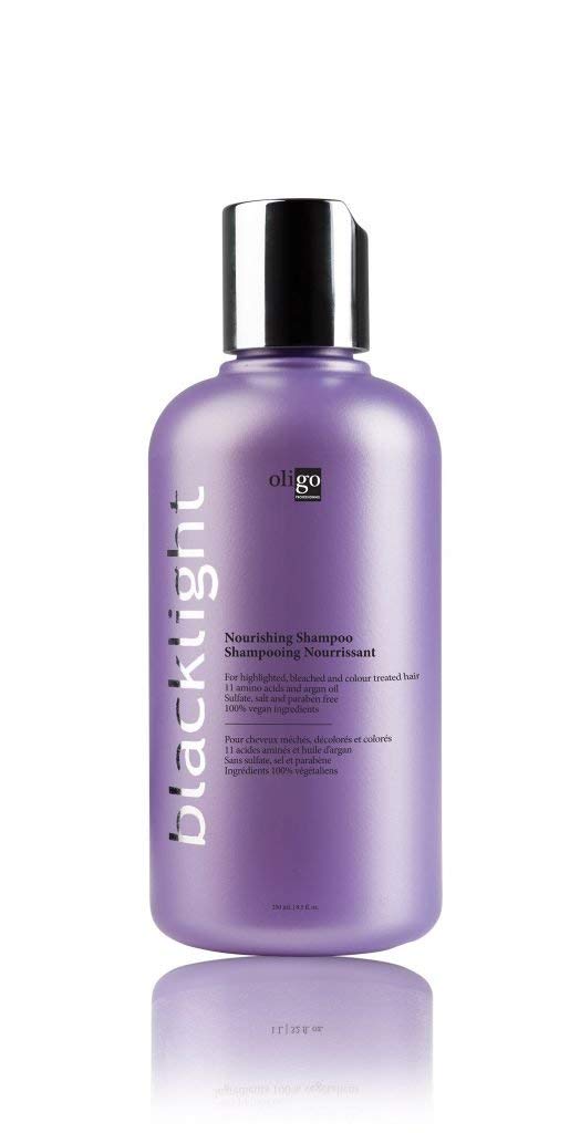Oligo Professionnel Backlight Nourrissant shampoo — bouteille élégante hydratante pour cheveux colorés