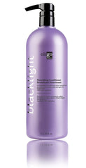 Oligo Professionnel Blacklight après-shampooing en bouteille, hydratation en profondeur pour cheveux soyeux.