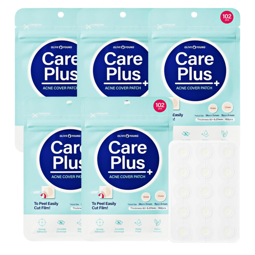 OLIVE YOUNG Care Plus Spot Patch – boîte pratique pour couvrir les imperfections.