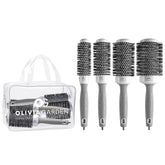 Brosse Olivia Garden CI-25 avec tête céramique et ions pour séchage rapide et finition lisse.
