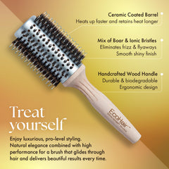 Barillet céramique pour séchage rapide et chaleur homogène, EcoHair.