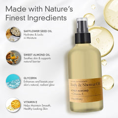 Creamy texture appears on skin for a radiant, non-greasy feel