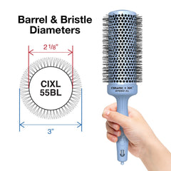 Olivia Garden Ceramic Ion Speed XL, poignée ergonomique pour confort durant le brushing.