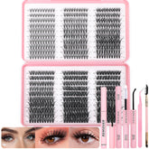 OLLAVO Kit Cils en Grappes avec 600 pièces pour un remplissage rapide et durable.