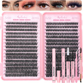 Kit Ollavo Lash Clusters – ensemble 640 cils pour pose à domicile.