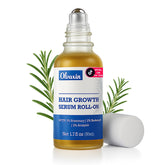Olvaxin Rosemary Hair Serum Roll-On 50ml applying with ease for a refreshed scalp.