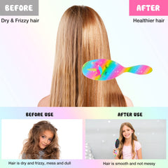 Brosse OlyPegic démêlage doux, convient à tous types de cheveux.