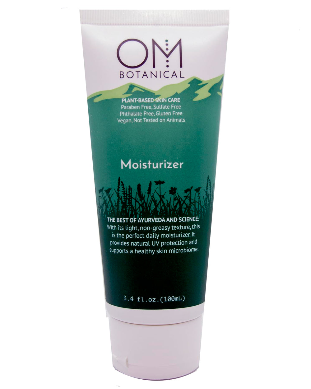 OM Botanical lotion hydratante visage bouteille: hydratation durable et soin léger.
