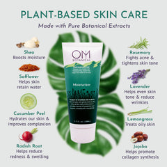 OM Botanical pompe bouteille lotion: application simple et dosage précis.