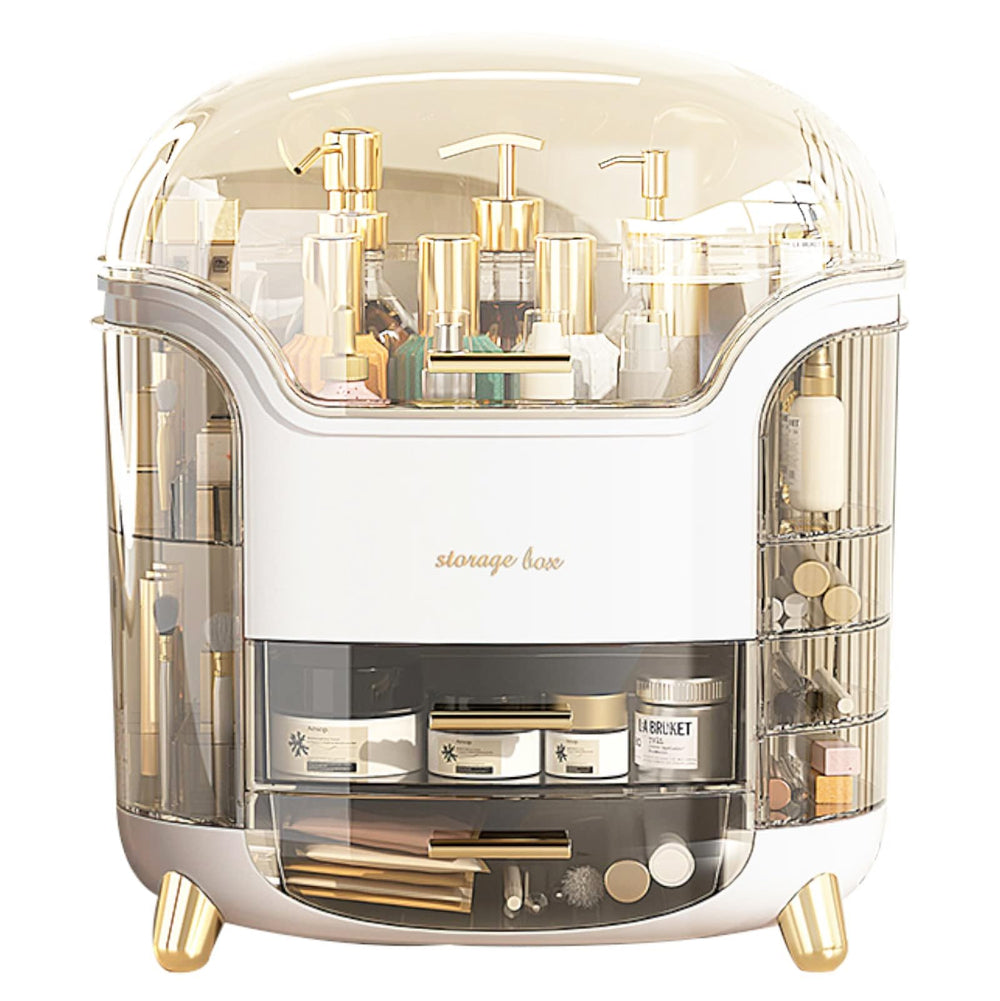 Omeily Upgrade – grand organisateur maquillage étagère transparent et visibilité facile.