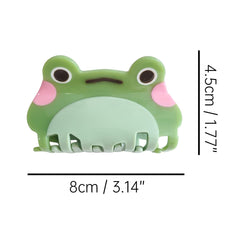 OMG Decor barrette acétate grenouille verte, robuste et élégante au quotidien