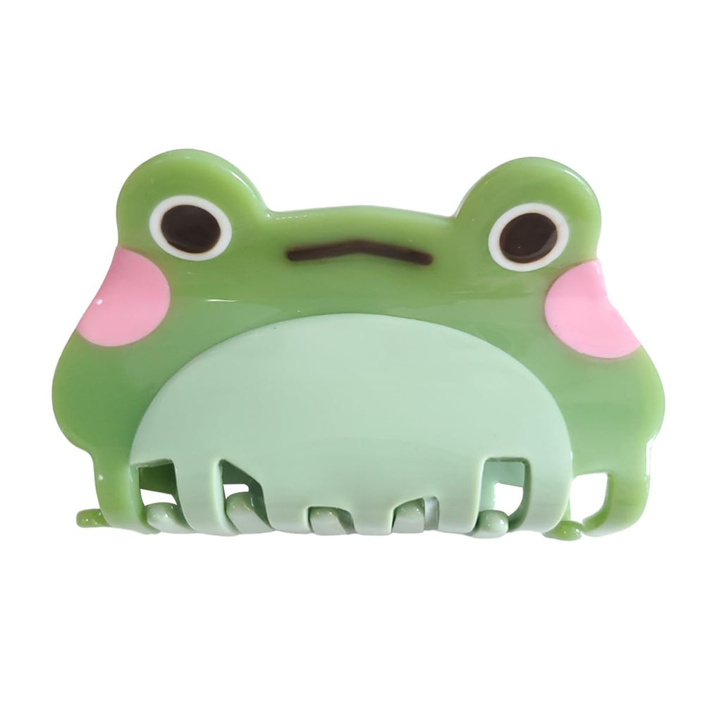 OMG Decor grenouille verte - serre-cheveux en acétate, pratique pour discipliner les cheveux pendant le soin