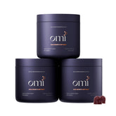 OMI WELLBEAUTY Gommes Peptides pour cheveux, bouteille visible, favorise une routine capillaire.