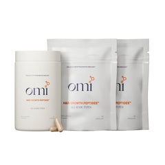 OMI WellBeauty peptides-croissance-cheveux-bouteille stimule le soin ciblé des follicules.