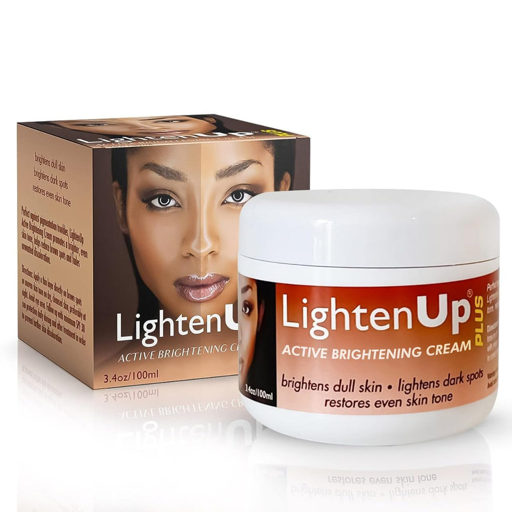 OMIC Lighten-Up Plus flacon crème éclaircissante pour un teint plus uniforme.